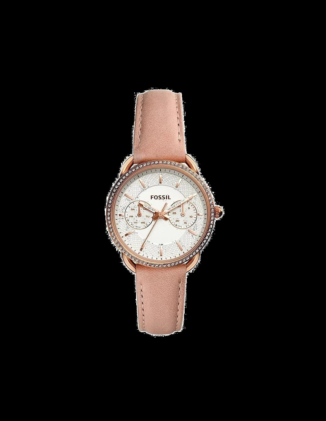 Fossil ES4393 vue de côté, bracelet cuir