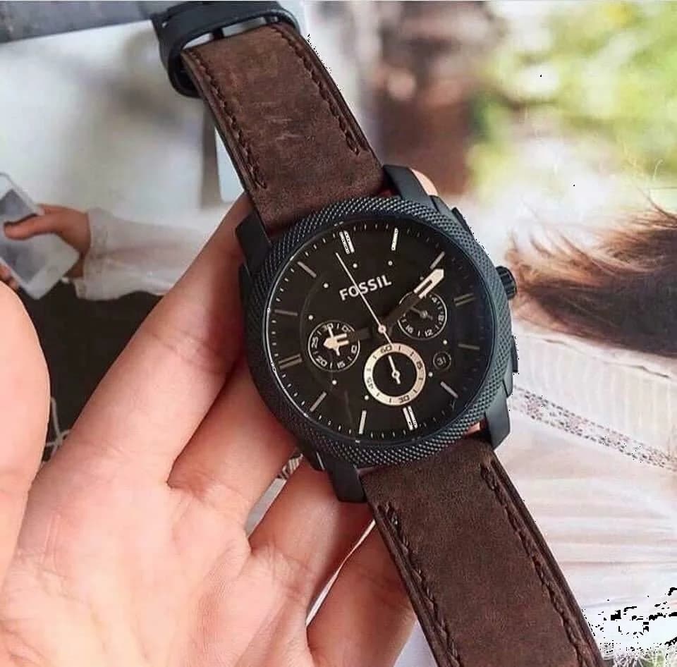 Maillons et fermoir du bracelet cuir, Fossil FS4656