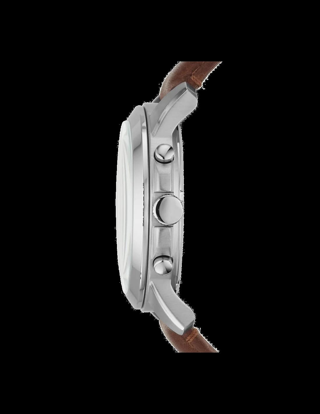 Gros plan sur le cadran noir de la Fossil FS4813