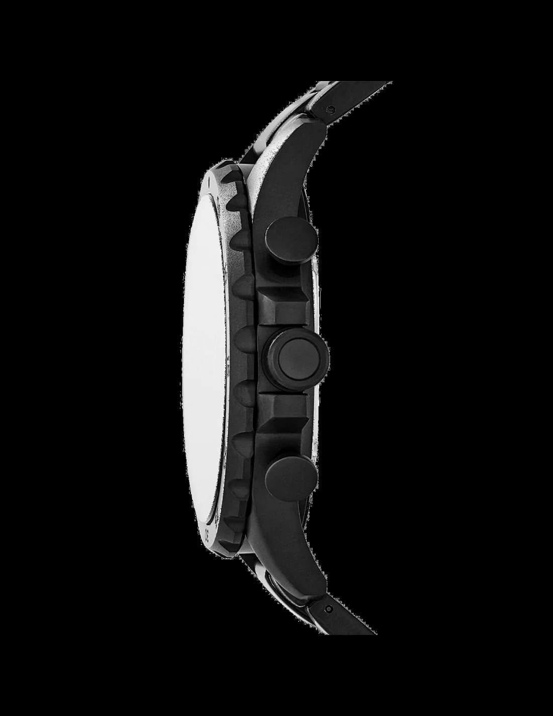 Gros plan sur le cadran noir de la Fossil JR1401