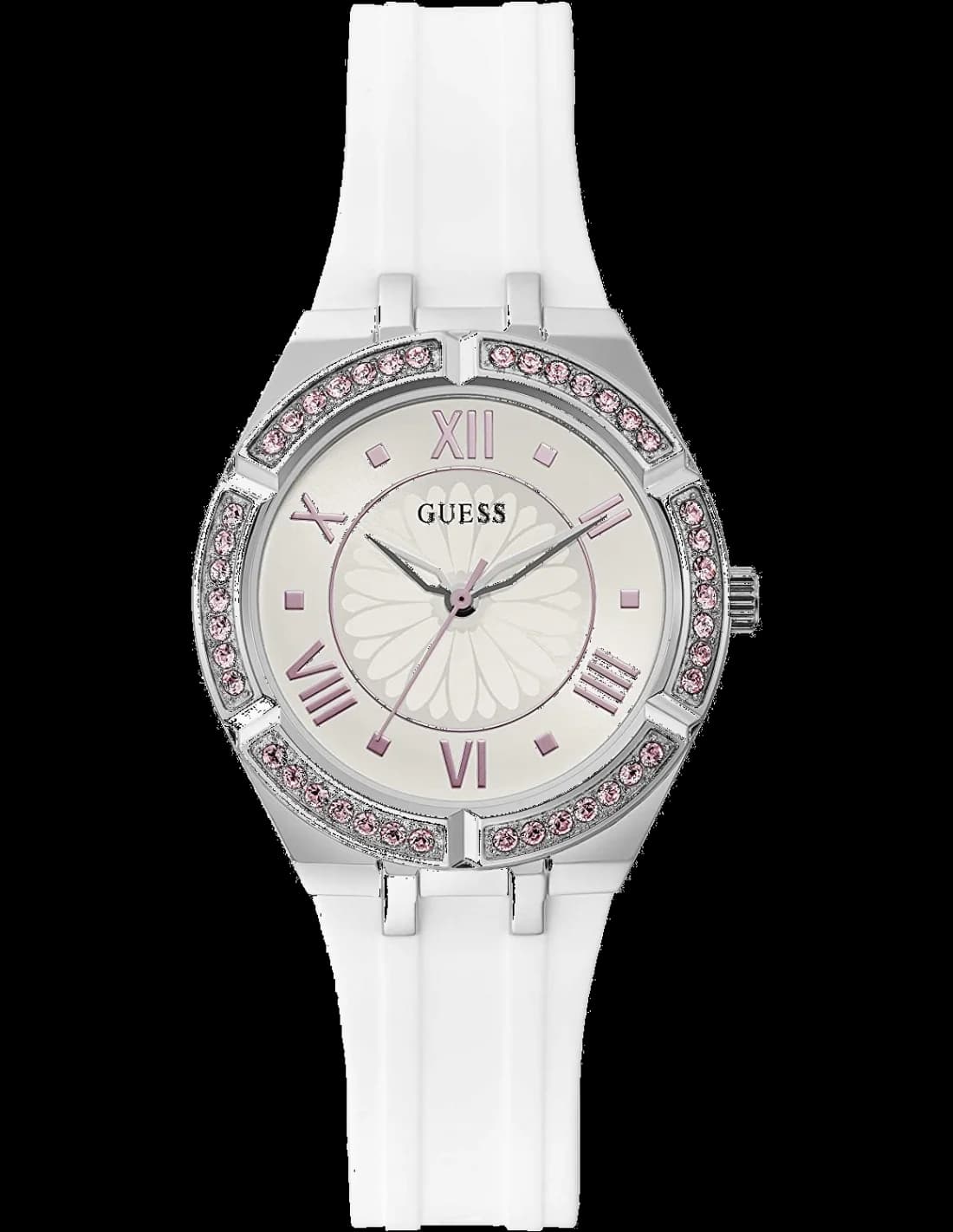 Guess GW0032L1 vue de côté, bracelet silicone