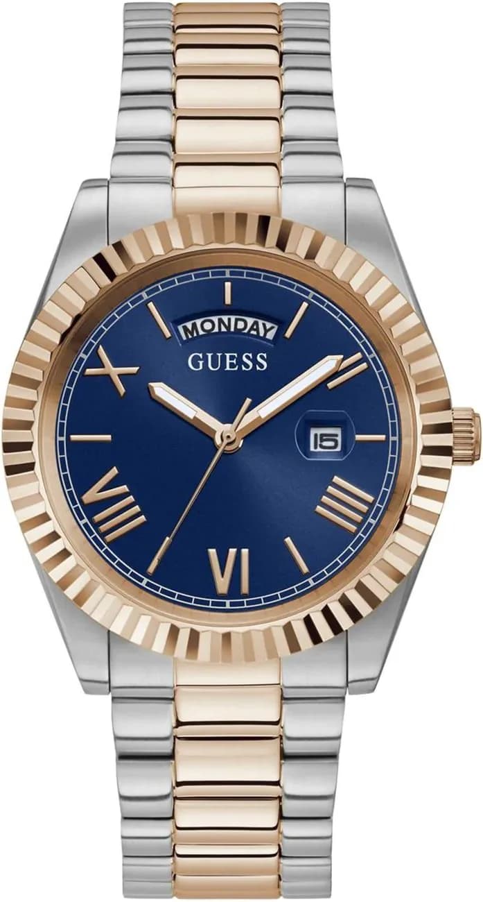 Guess GW0265G12 vue de côté, bracelet acier