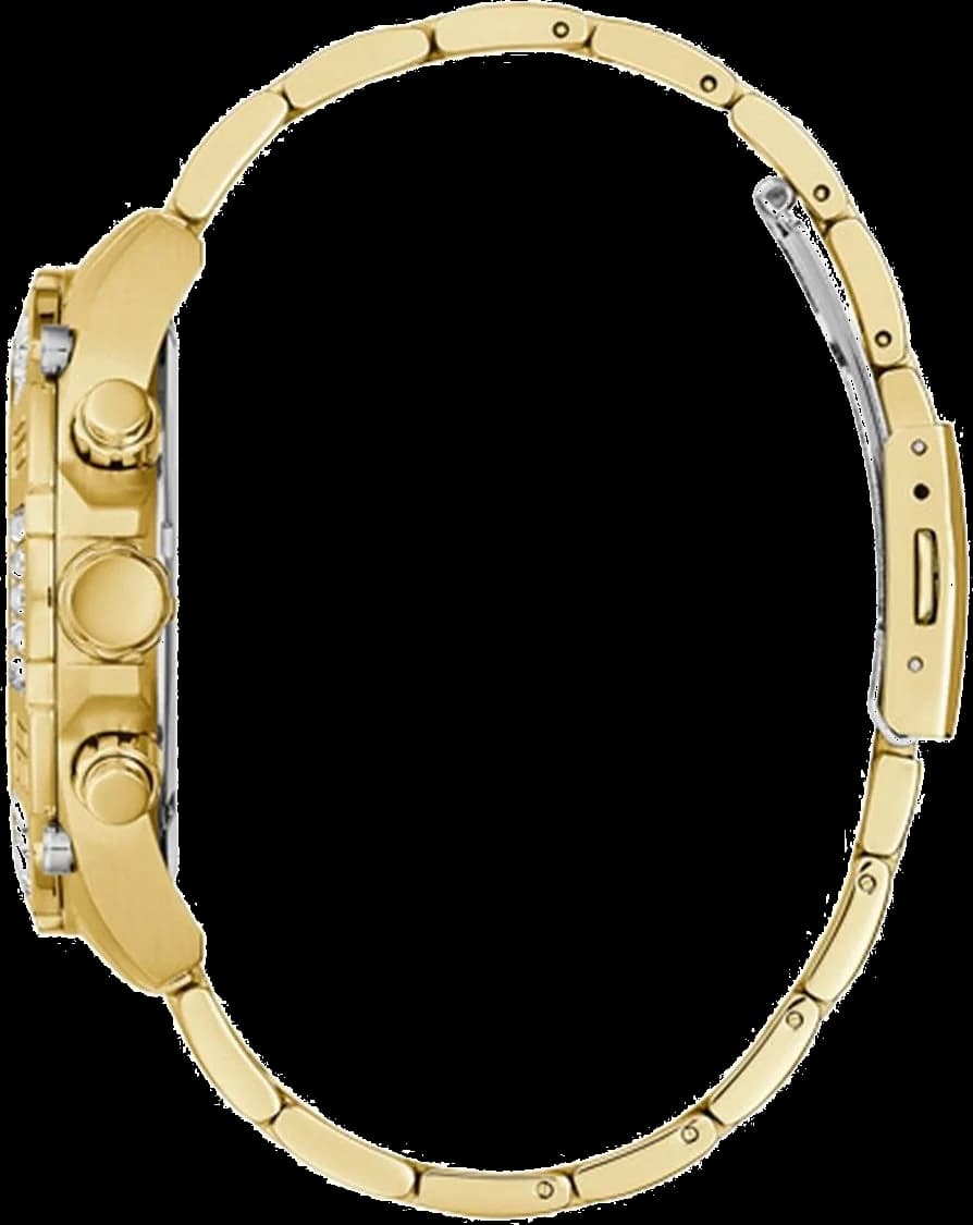 Gros plan sur le cadran noir de la Guess GW0390G2
