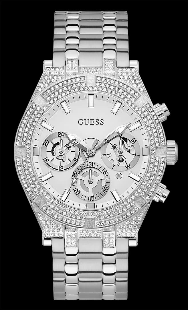 Guess GW0455G1 vue de côté, bracelet acier