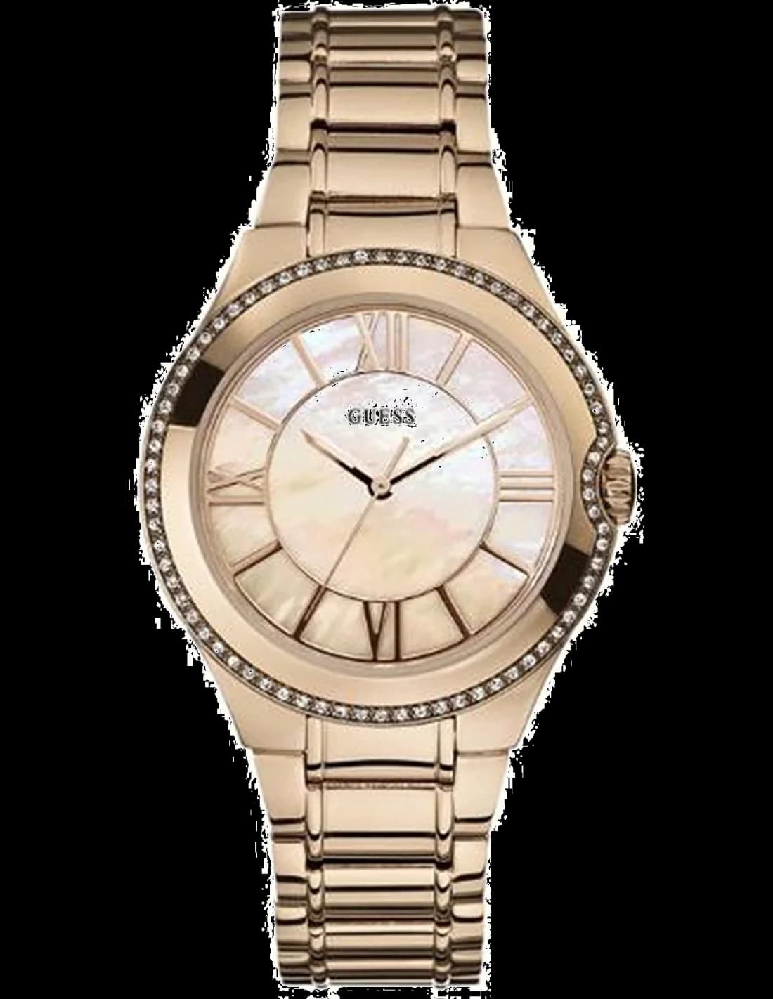 Montre Femme Guess U15503L1 Cadran Nacre et Bracelet Acier Rose Gold vue 2