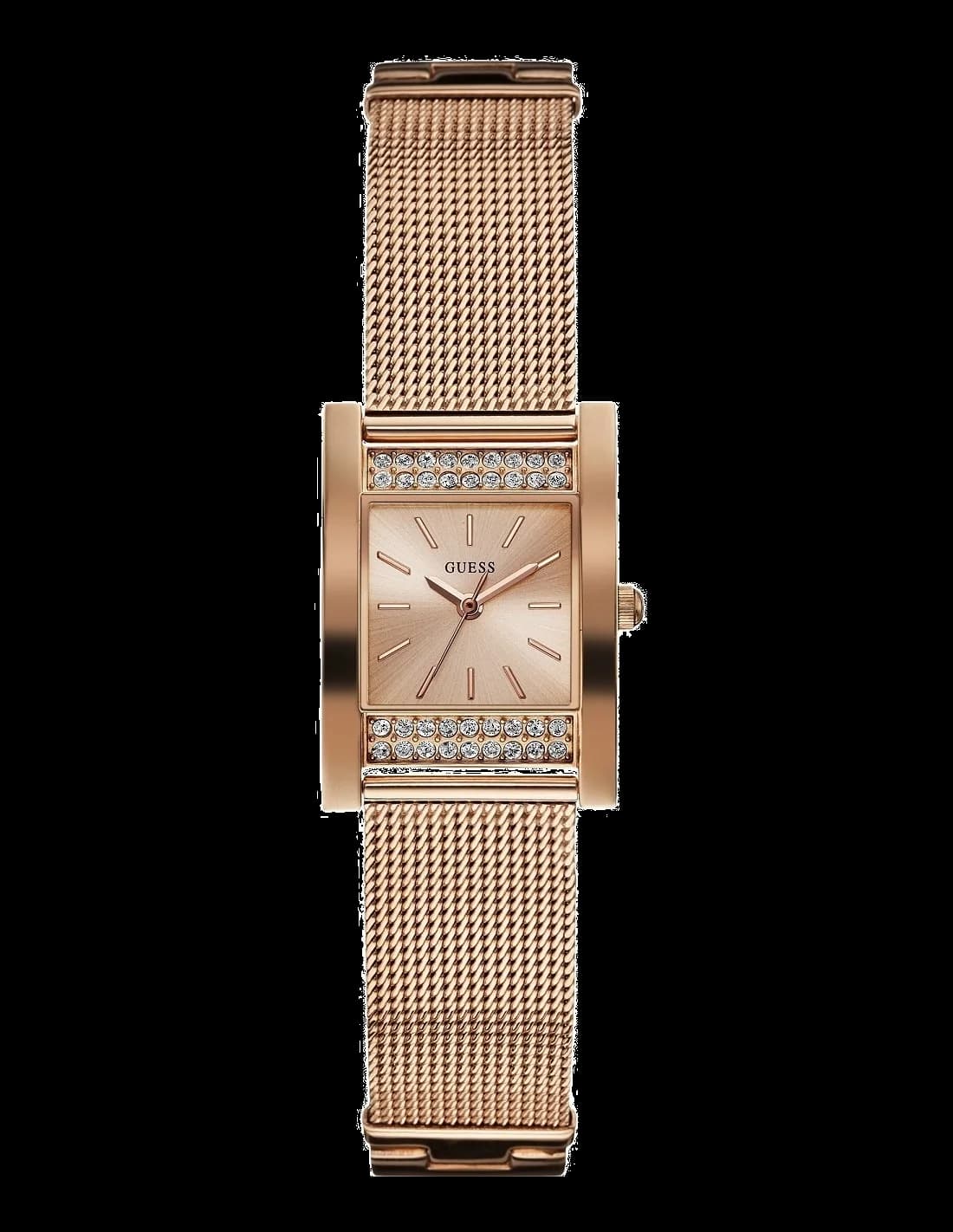 Guess W0127L3 vue de côté, bracelet acier