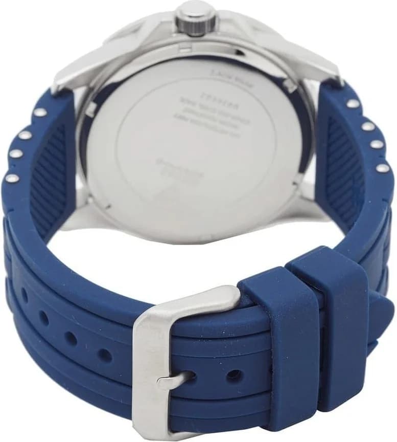 Guess W0366G2 Oasis Blue Silicone and Steel Watch vue 4