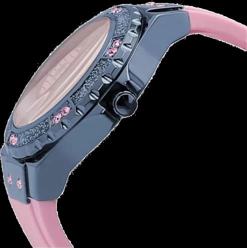 Guess W0775L5 côté fond de boîtier bleu