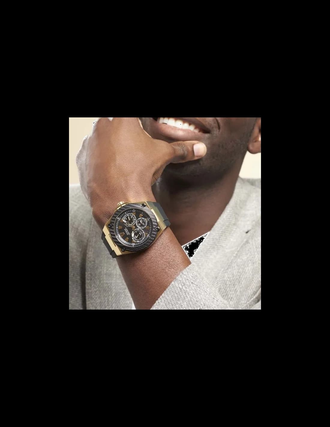 Montre Homme Guess W1049G5 Legacy Chronographe Acier Noir vue 5