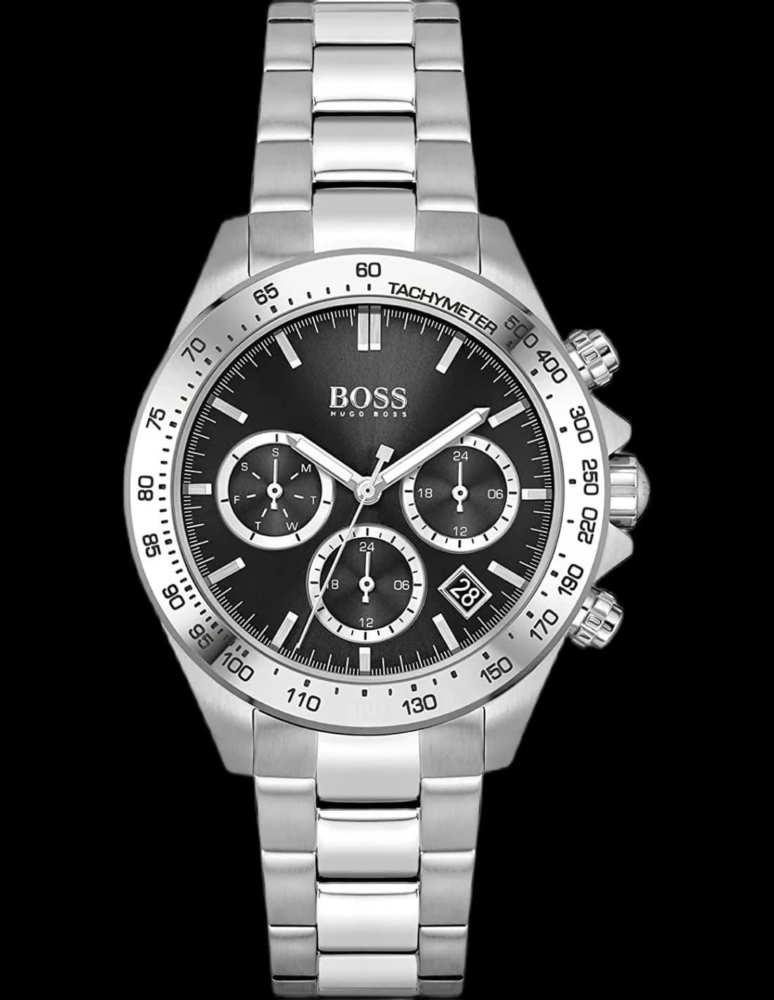 Hugo Boss 1502614 vue de côté, bracelet acier