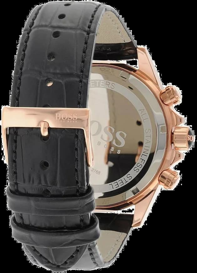 Hugo Boss 1513179 Chronometer with Black Leather Strap Men's Watch vue 4