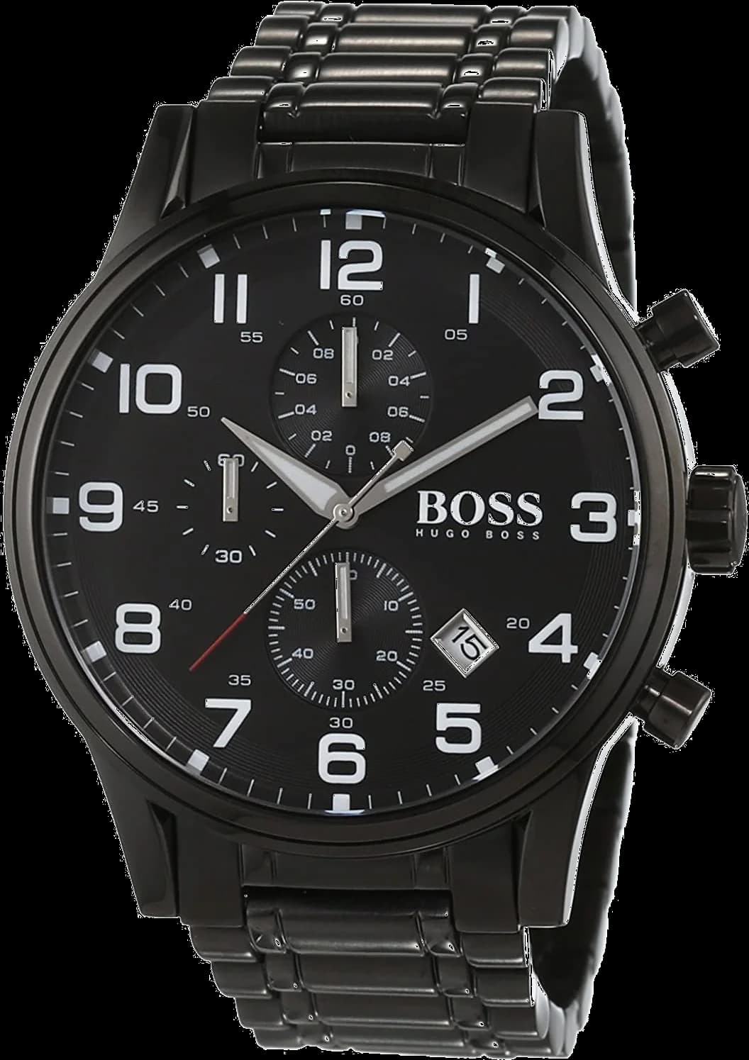 Hugo Boss 1513180 Chronograph Black Stainless Steel Men's Watch vue 2