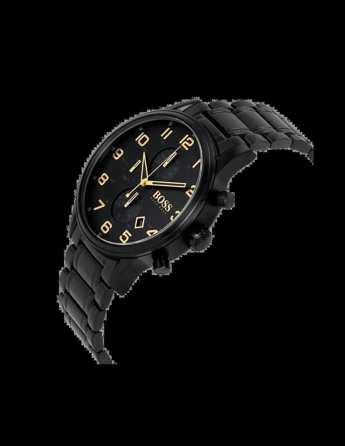 Hugo Boss 1513275 Black Chronometer Watch with Steel Bracelet vue 3