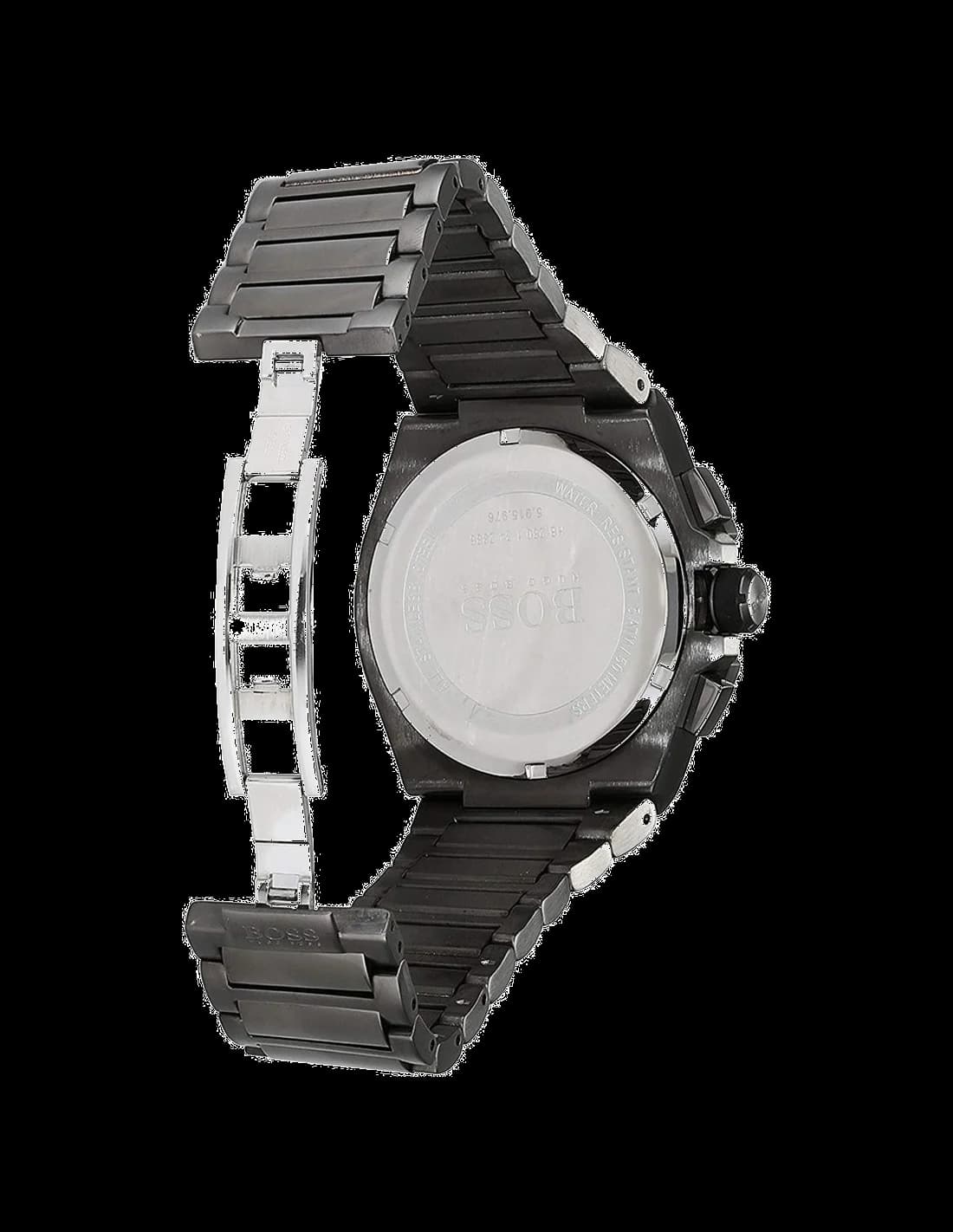Hugo Boss 1513361 Grey Anthracite Steel and Red Details Men's Watch vue 3