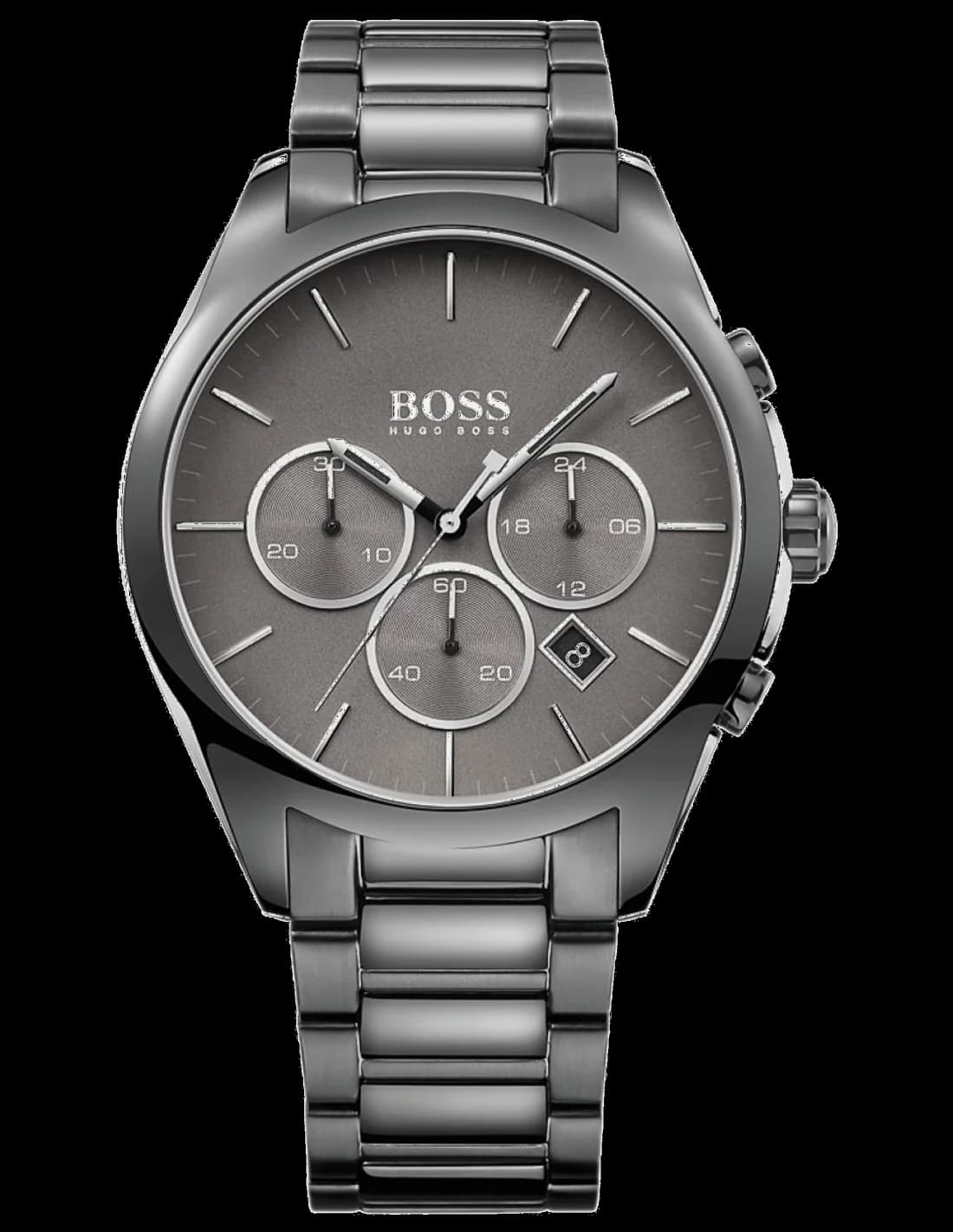 Hugo Boss 1513364 vue de côté, bracelet acier