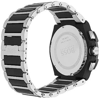 Hugo Boss 1513368 Stainless Steel and Black Dial Watch vue 4