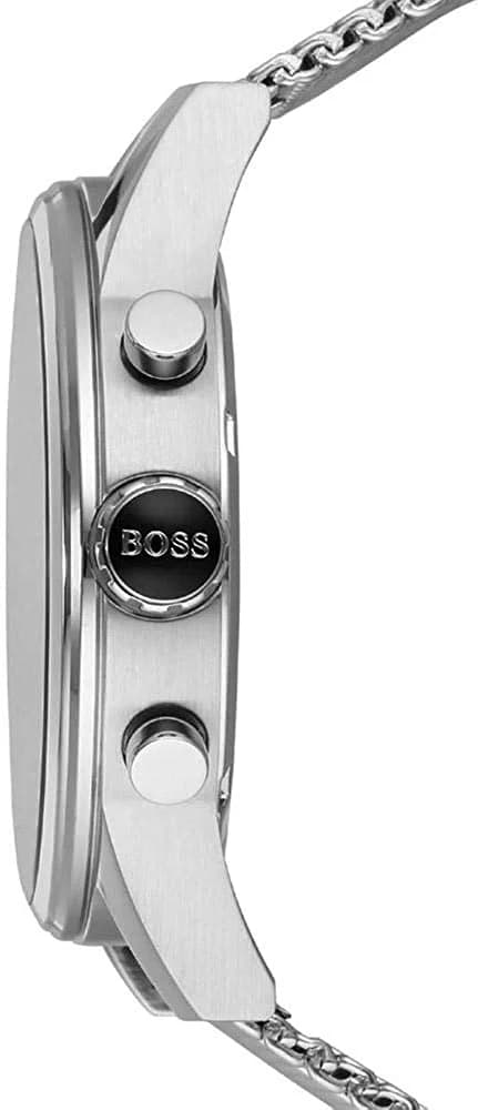 Gros plan sur le cadran bleu de la Hugo Boss 1513441