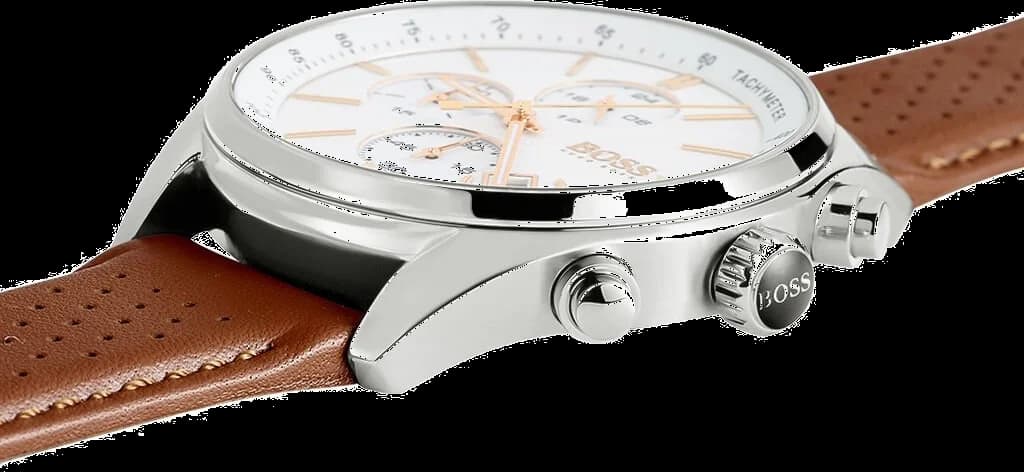 Hugo Boss 1513475 côté fond de boîtier argent