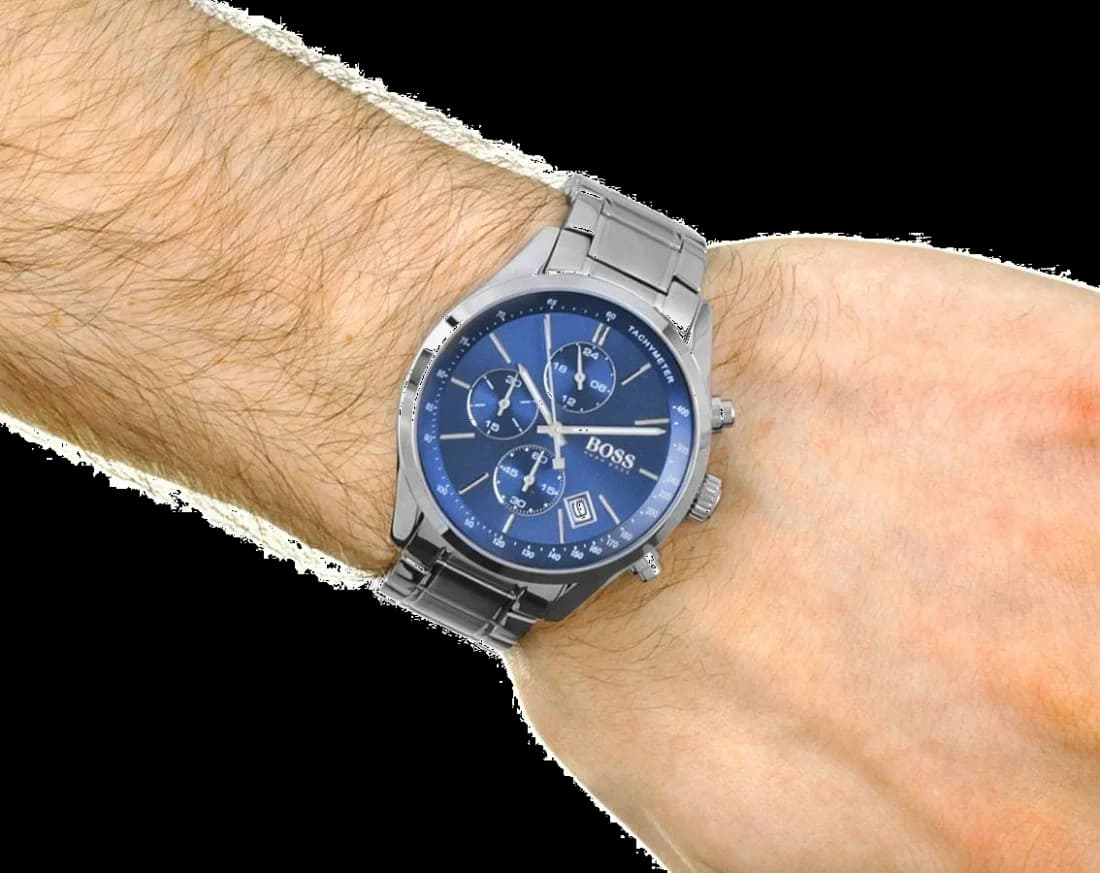 Montre Hugo Boss 1513478 Chronomètre à Cadran Bleu vue 5