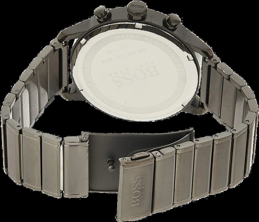 Montre Hugo Boss 1513574 Architectural Acier Gris et Cadran Bleu vue 4