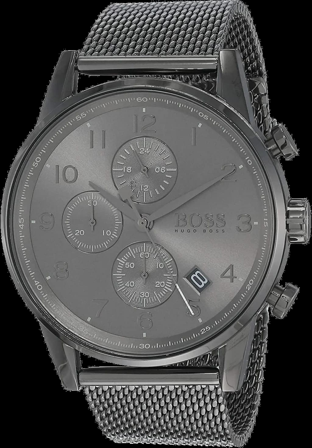 Hugo Boss 1513674 vue de côté, bracelet acier