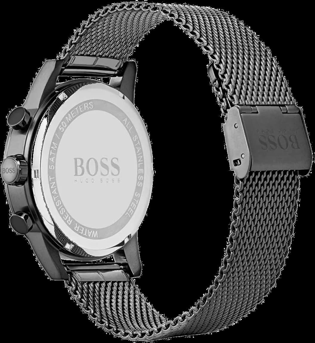 Gros plan sur le cadran gris de la Hugo Boss 1513674