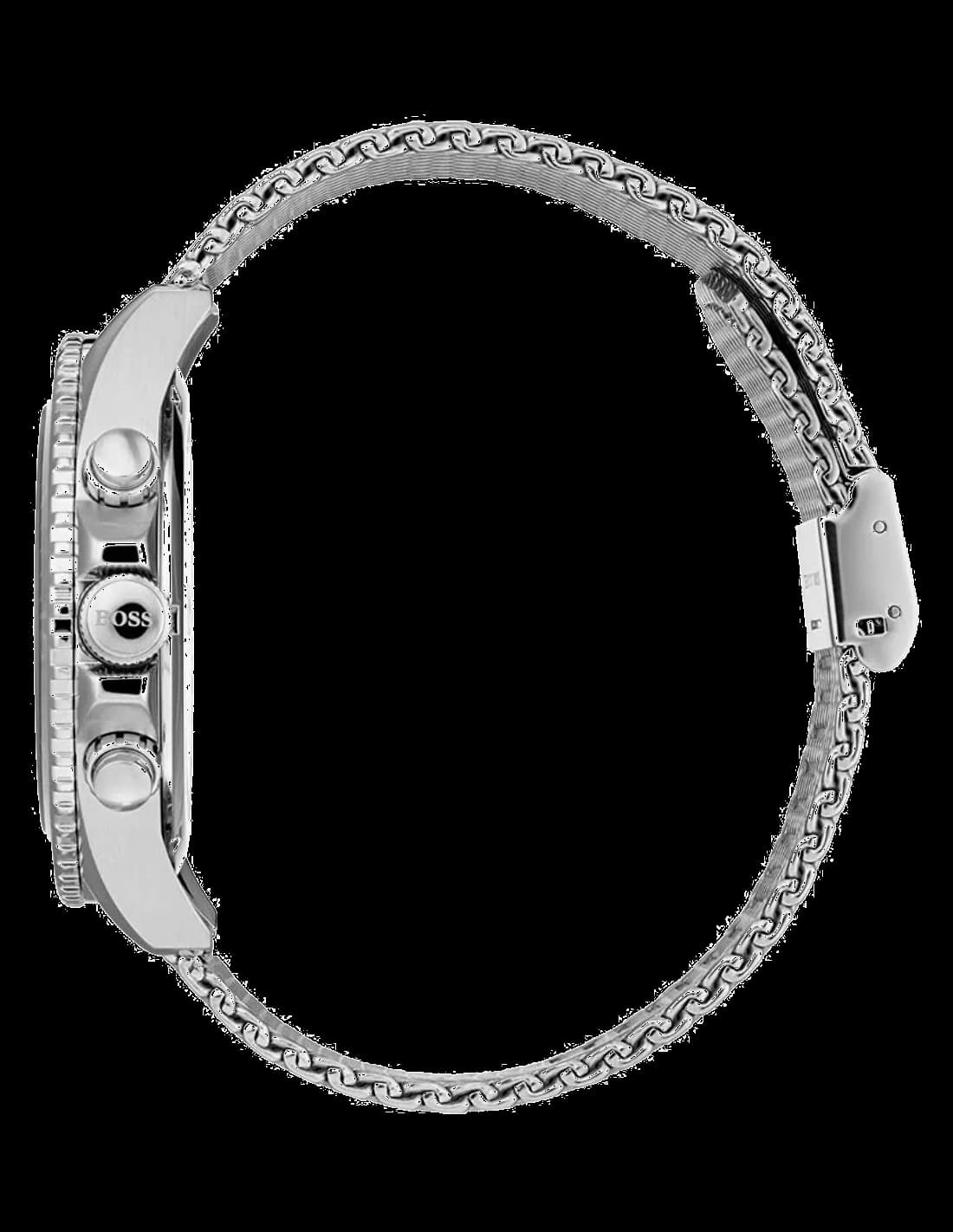 Hugo Boss 1513701 Ocean Chronograph Stainless Steel Milanese Mesh Watch vue 5