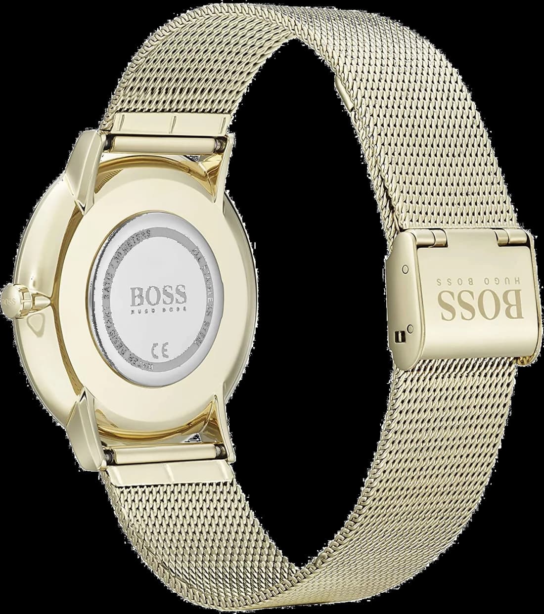 Gros plan sur le cadran noir de la Hugo Boss 1513735