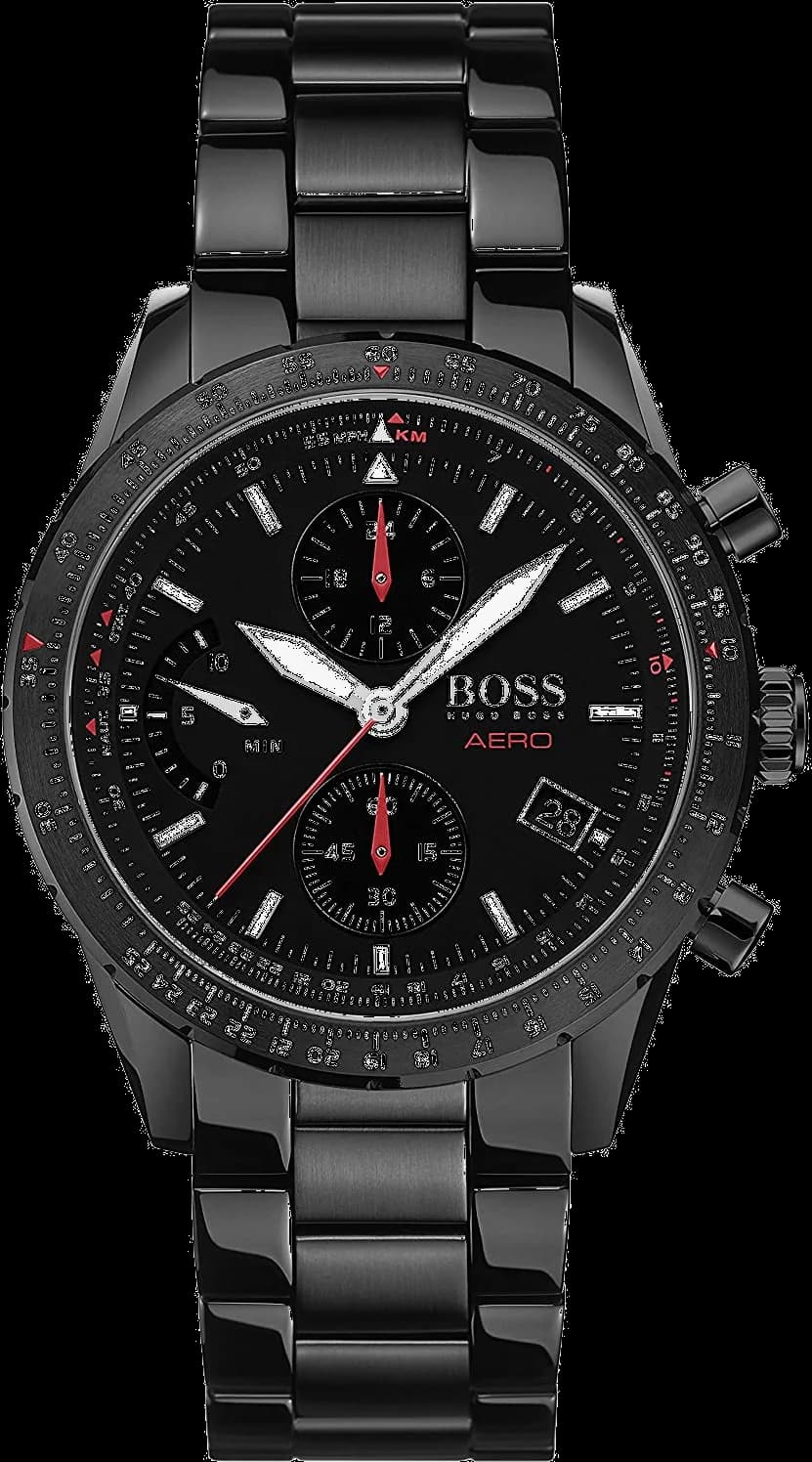 Hugo Boss 1513771 vue de côté, bracelet acier