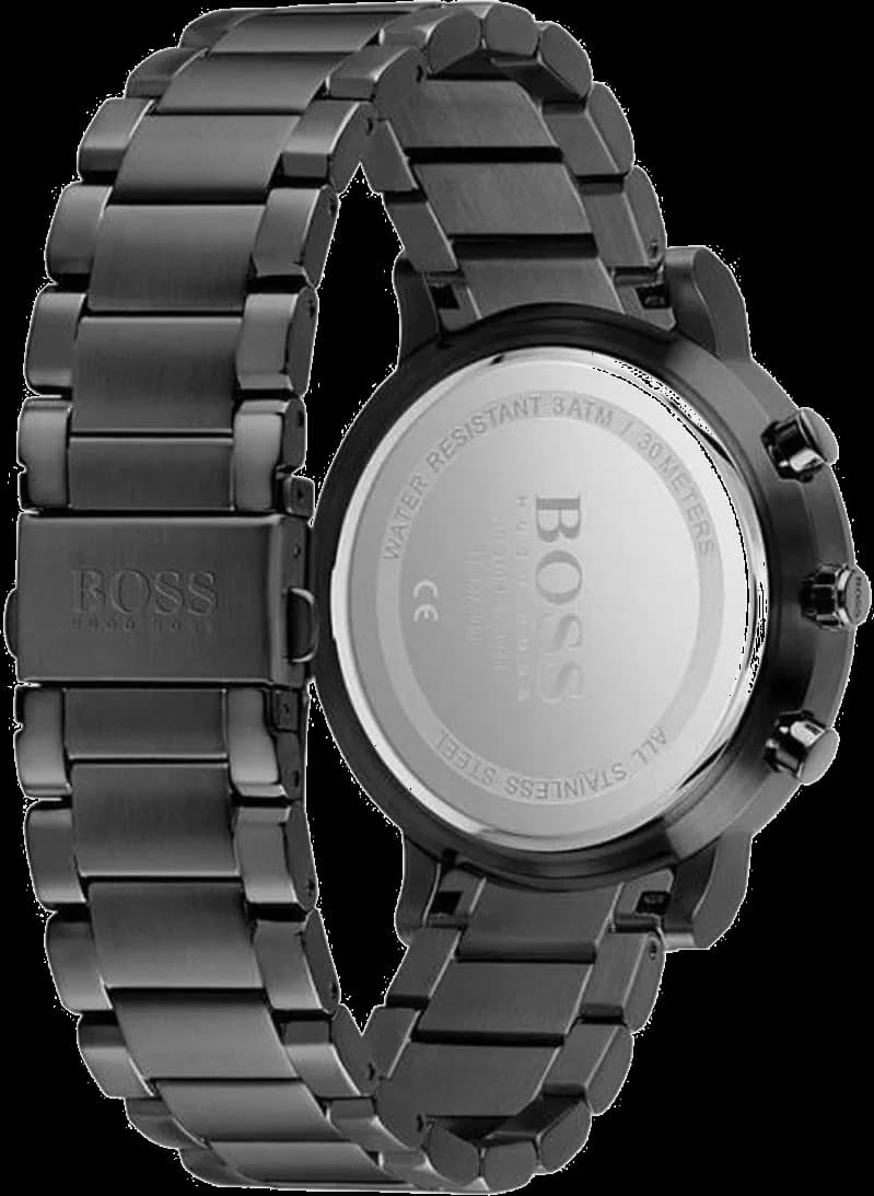 Hugo Boss 1513780 côté fond de boîtier noir