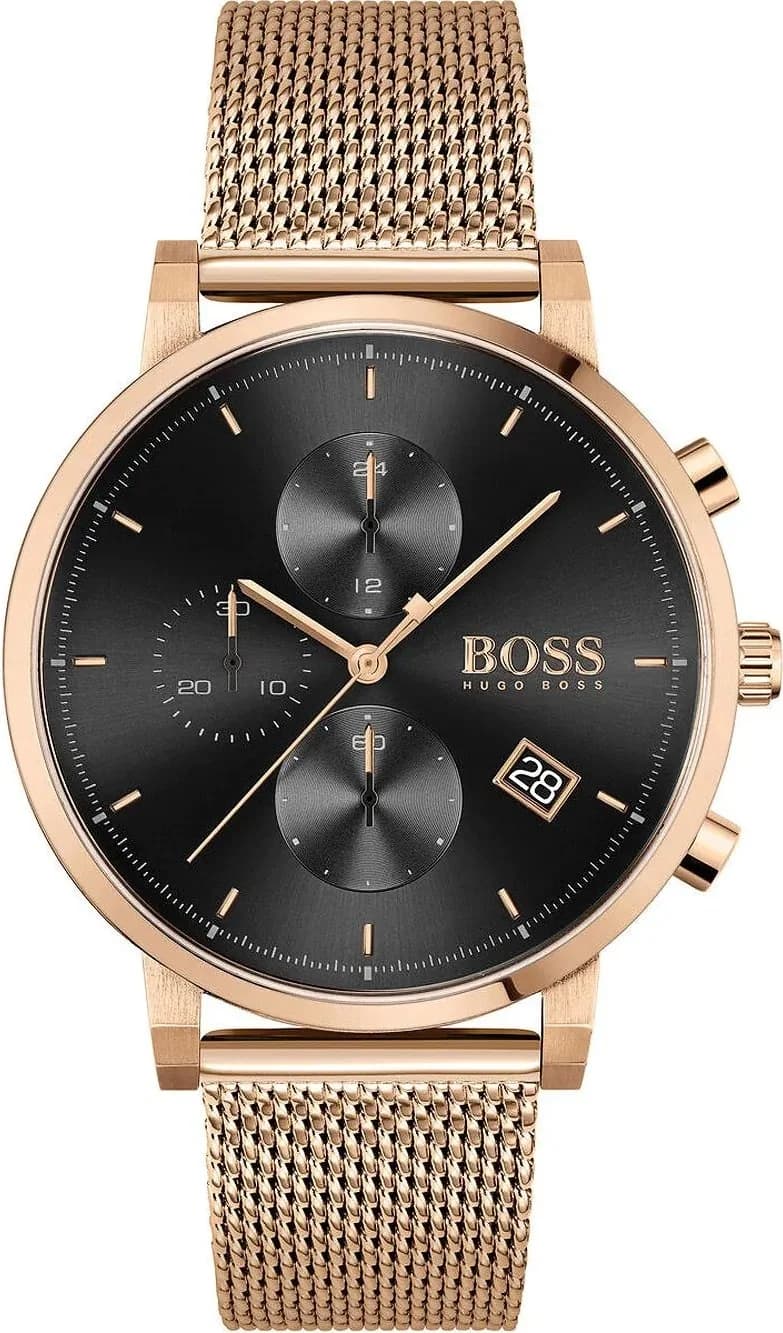 Hugo Boss 1513806 vue de côté, bracelet acier