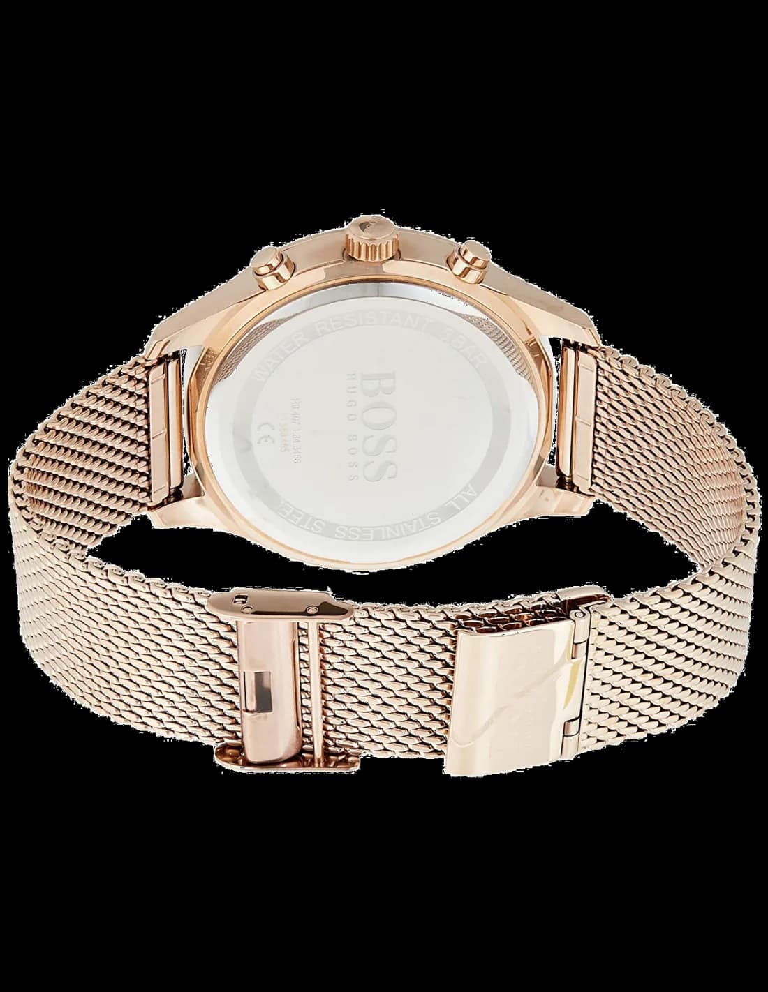 Hugo Boss 1513806 côté fond de boîtier or