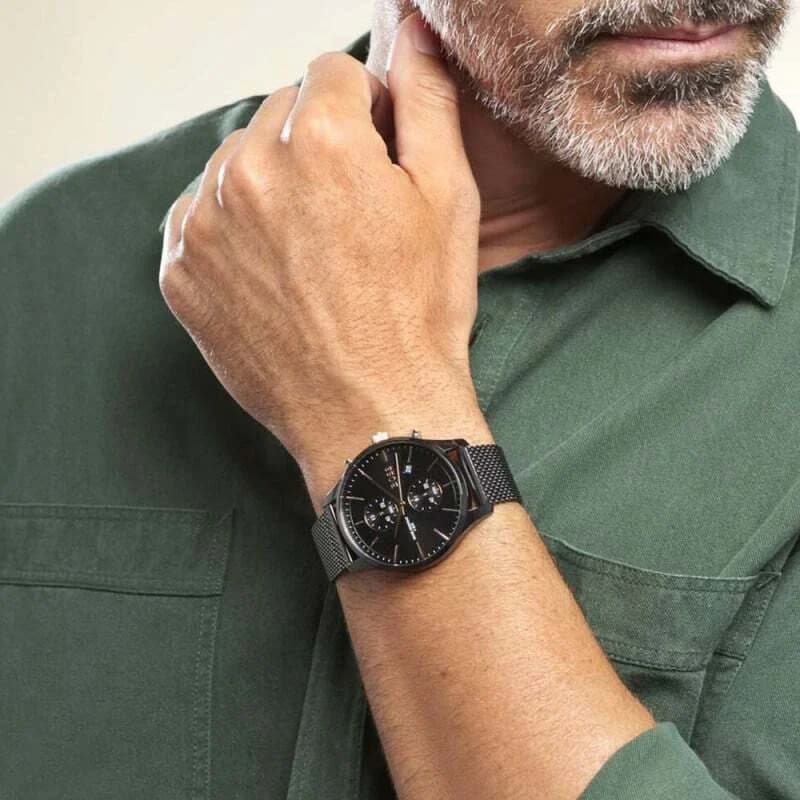 Hugo Boss 1513811 Black Milanese Mesh Watch vue 5