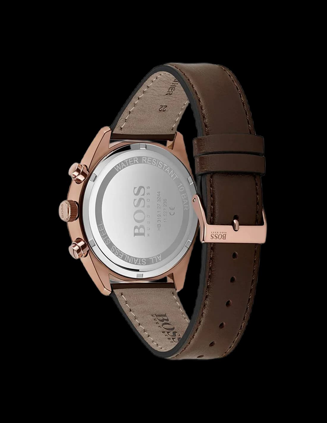 Hugo Boss 1513817 côté fond de boîtier argent