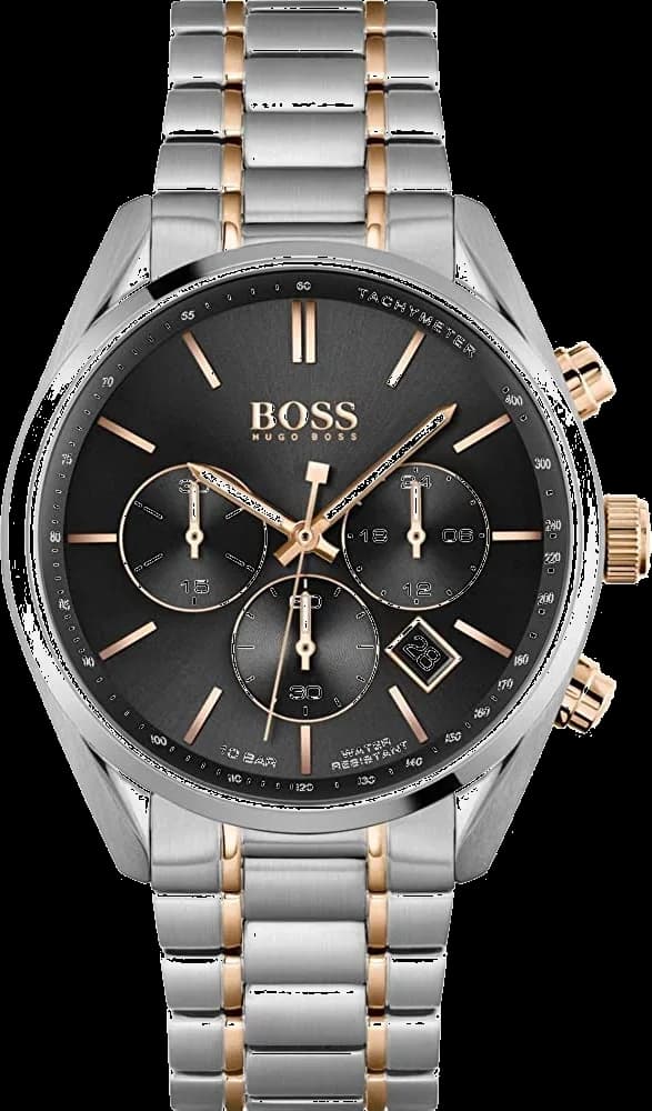 Hugo Boss 1513819 vue de côté, bracelet acier