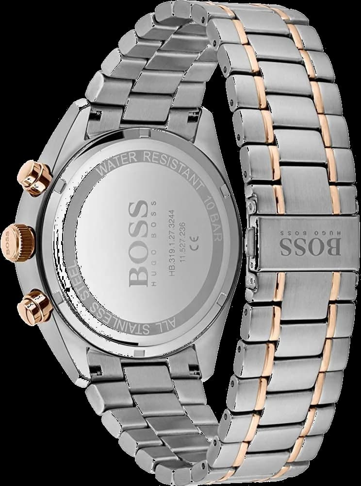 Hugo Boss 1513819 côté fond de boîtier argent