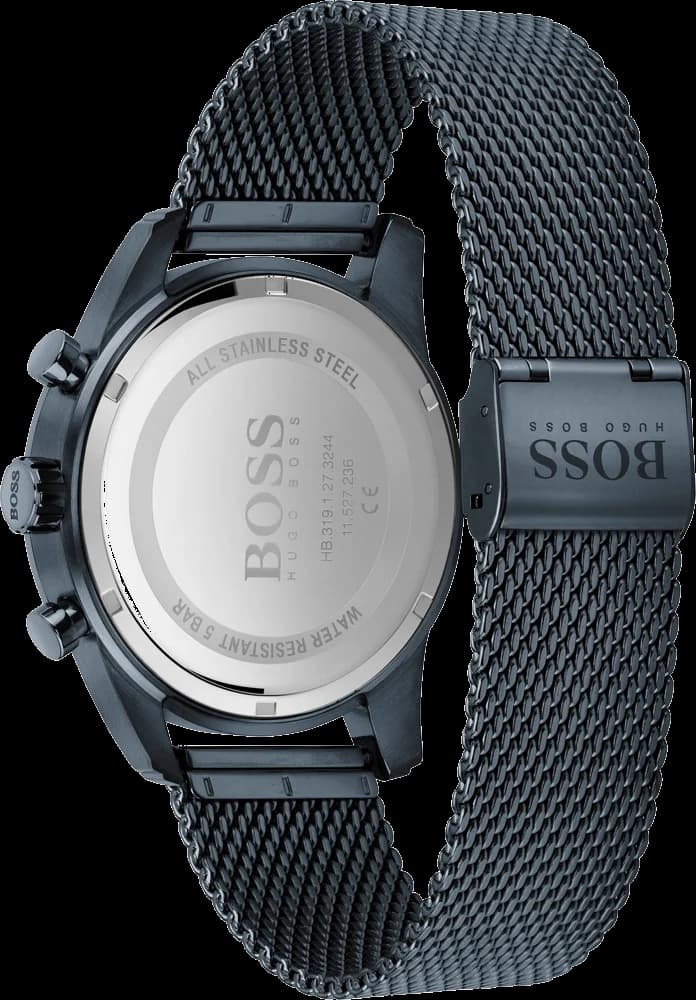 Montre Hugo Boss 1513836 homme verso boîtier bleu