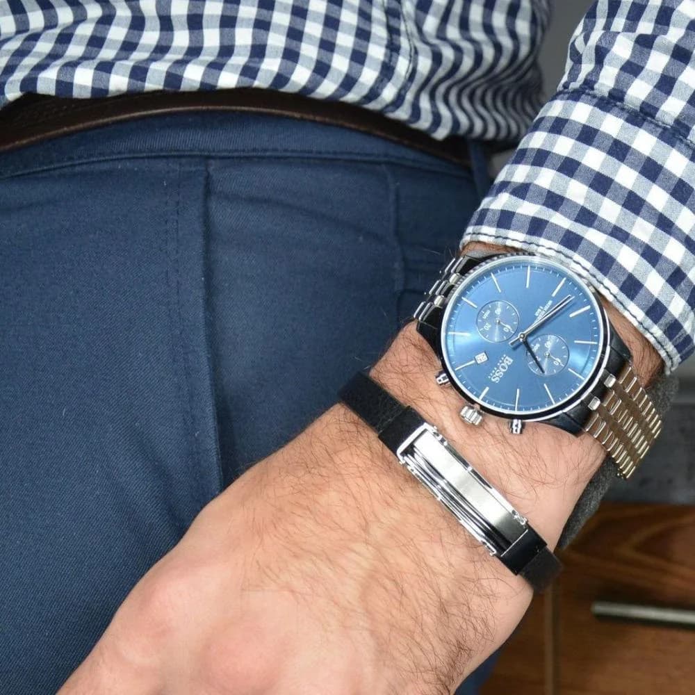 Hugo Boss Associate 1513839 Chronograph Blue Dial Men's Watch vue 6