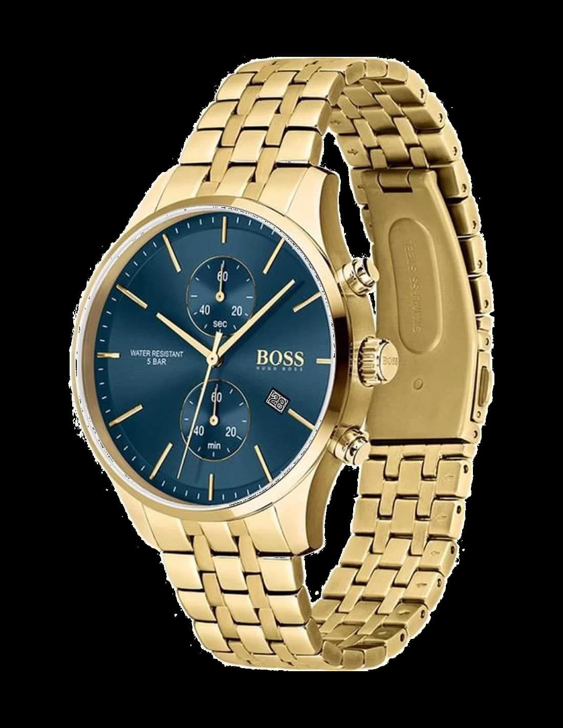 Montre Hugo Boss 1513841 homme détail cadran bleu