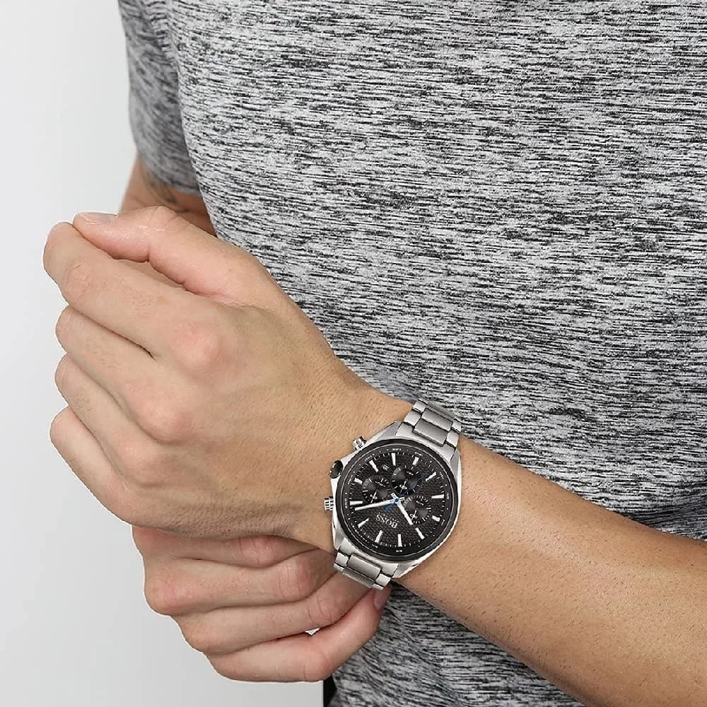 Montre Hugo Boss 1513857 homme verso boîtier argent