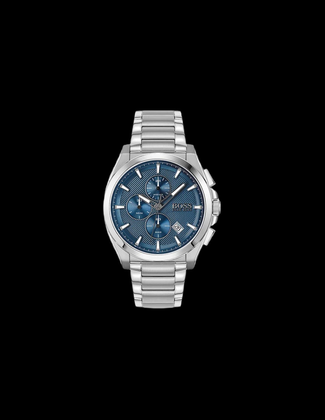 Hugo Boss 1513884 vue de côté, bracelet acier