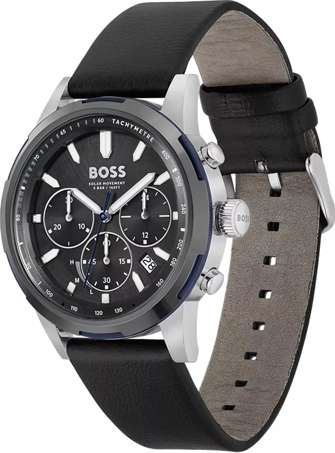 Montre Hugo Boss 1514031 homme détail cadran noir