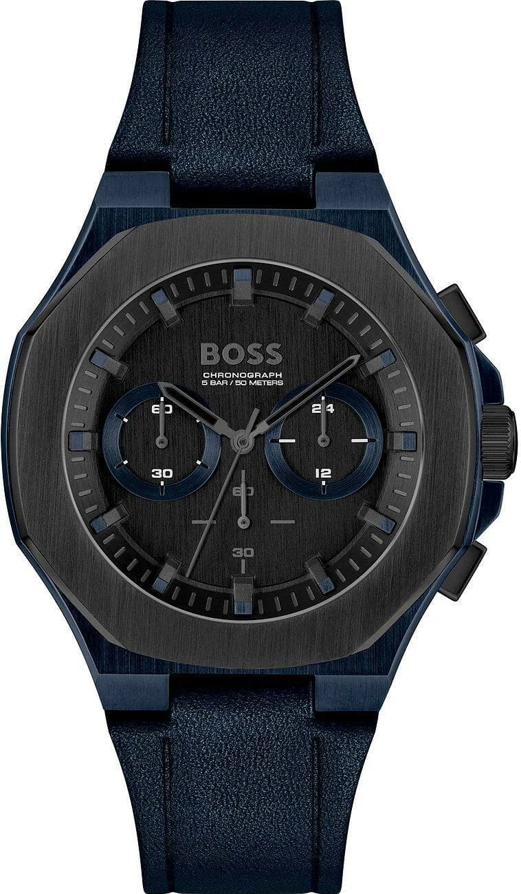 Hugo Boss 1514086 vue de côté, bracelet cuir