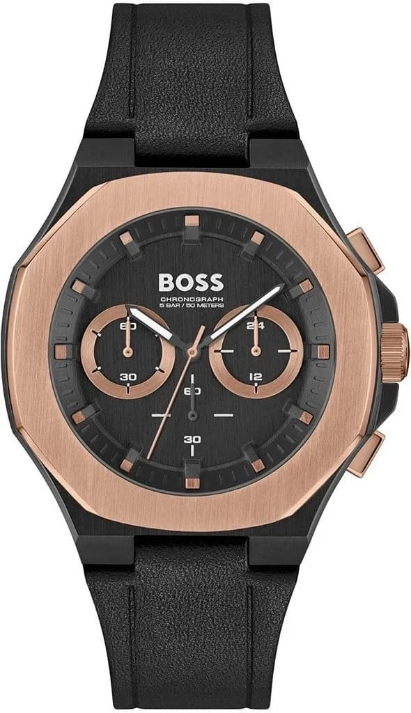 Hugo Boss 1514089 vue de côté, bracelet cuir
