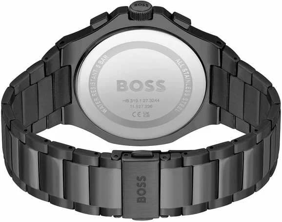 Hugo Boss 1514090 Brushed Black Stainless Steel Monochrome Dial Watch vue 4