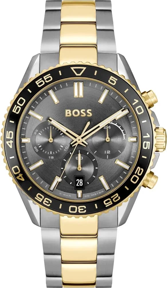Hugo Boss 1514144 vue de côté, bracelet acier