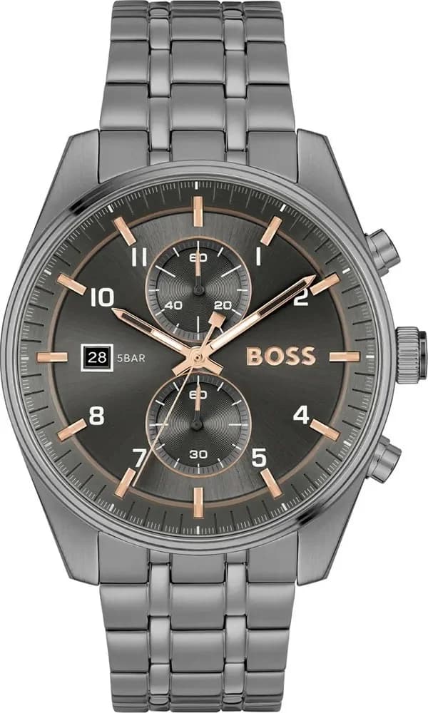 Hugo Boss 1514153 vue de côté, bracelet acier