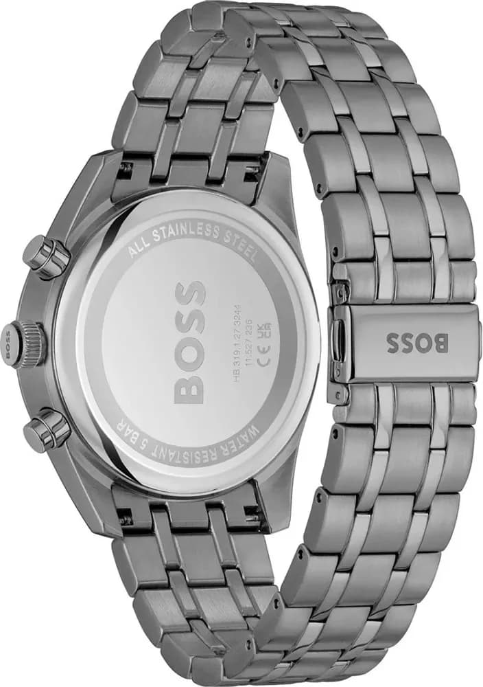 Hugo Boss 1514153 Skytraveller Brushed Grey Steel and Black Dial Watch vue 4