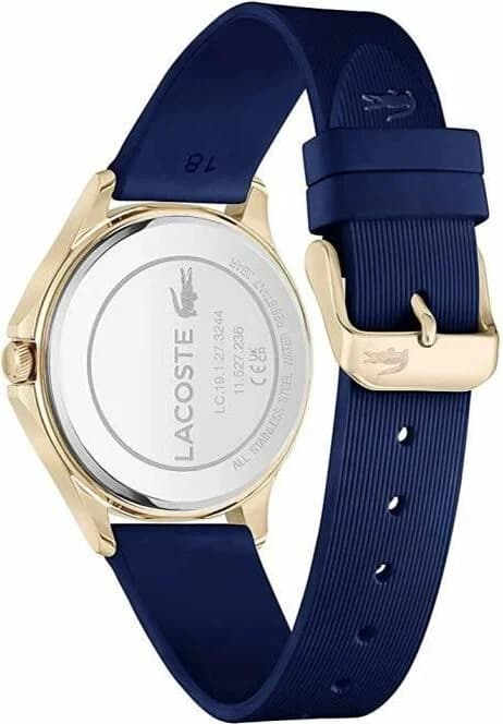 Lacoste Pleats 2001236 Navy Blue Silicone Strap Multifunction Dial Women's Watch vue 4