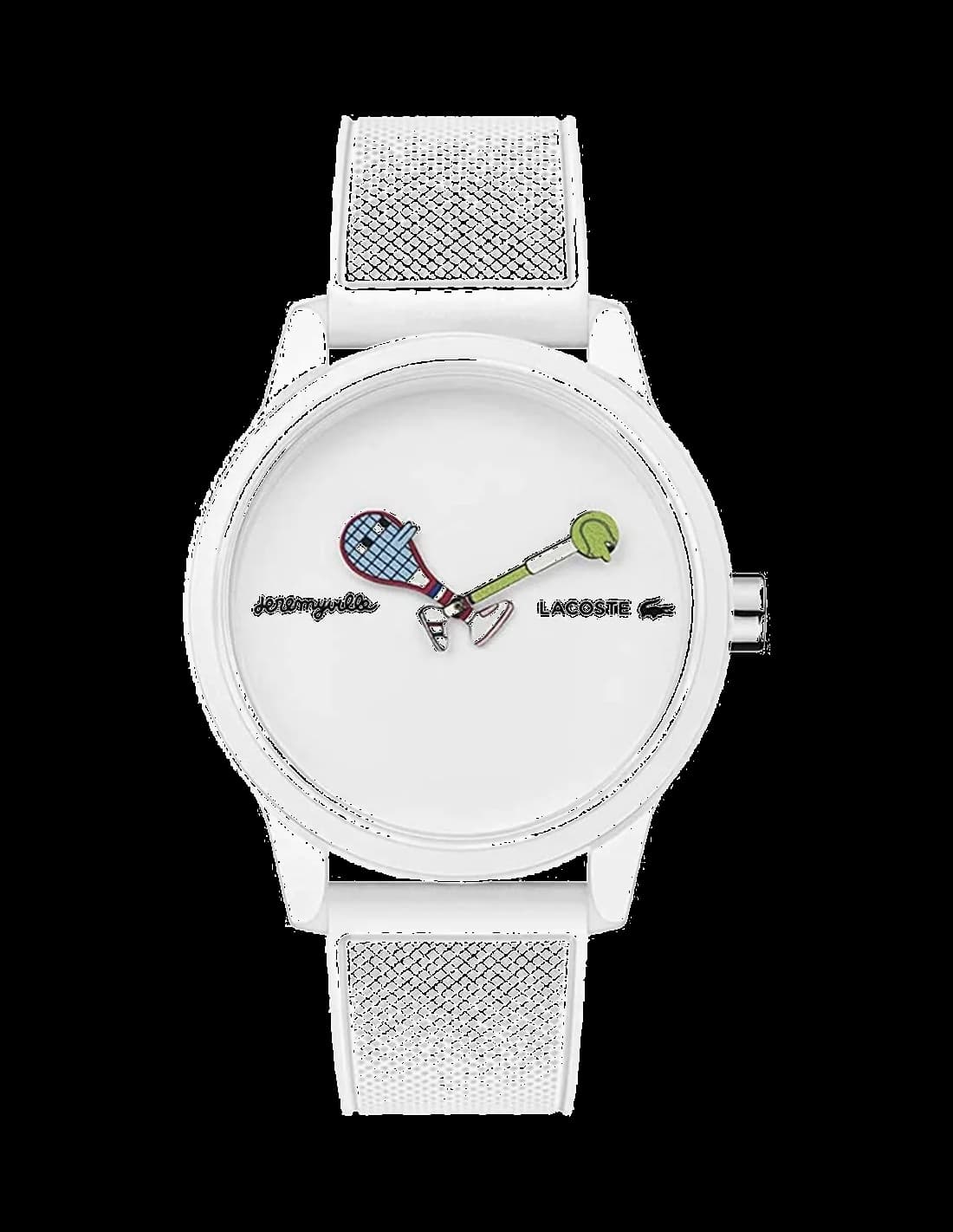 Lacoste 2011072 vue de côté, bracelet silicone